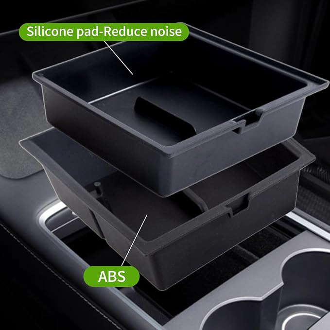 Tesla Model Y Juniper Center Console Organizer 6 PCS Silicone 2025 2026 New - Image 2