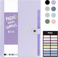 Sooez Aesthetic 8 Pocket Accordion File Organizer, Pastels Expanding File Folder by Sooez