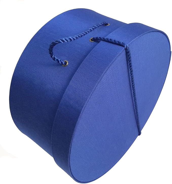 Sarah's Hat Boxes Classic Royal Hat Box – 21.5" x 11.5" Handmade in USA – - Image 4