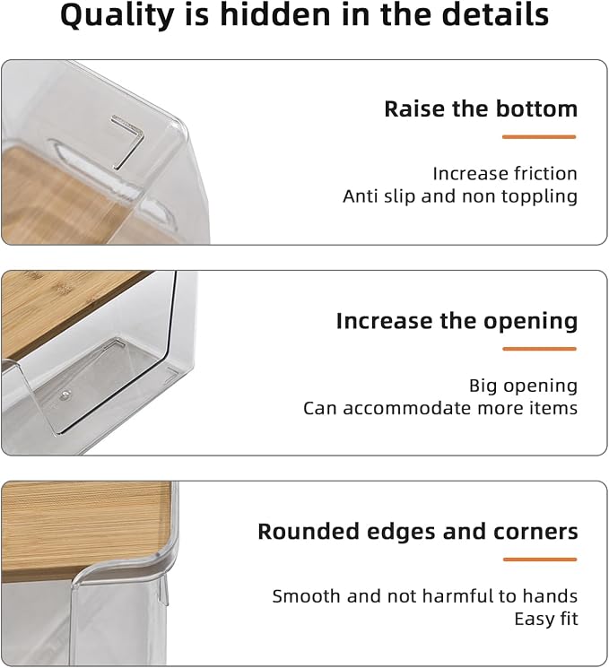 Pantry Organizers and Storage, Stackable Plastic Pantry Organizer - Image 3