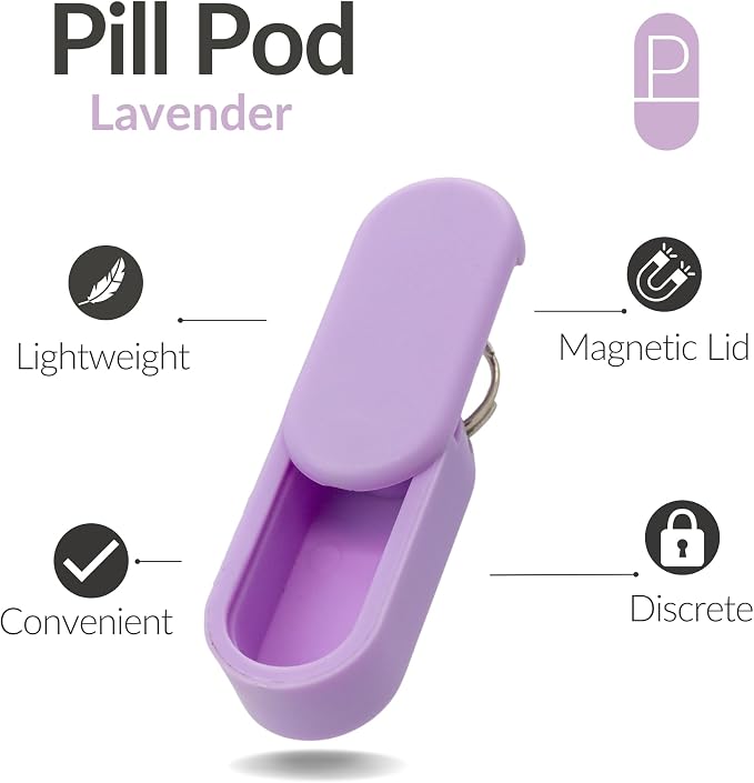Keychain Pill Holder Single Pack – Lightweight Magnetic Pill Organizer - Image 2
