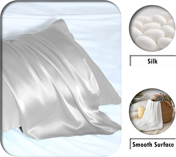 Mulberry Silk Pillowcase for Hair and Skin Pillow Case - Image 2