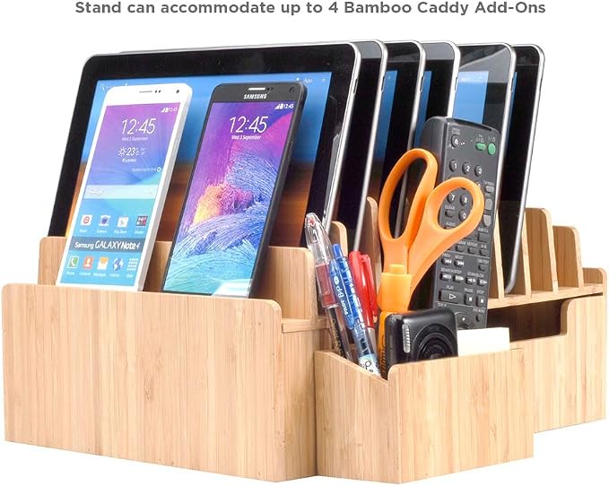 MobileVision Bamboo 10-Port Charging Station Plus 2 Caddy Add-On Combo to hold - Image 5