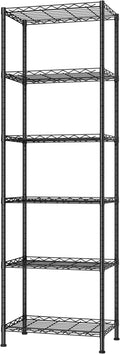 HOMEFORT 6-Shelving Unit, Adjustable Wire Shelving, Metal Wire Shelf Rack by HOMEFORT