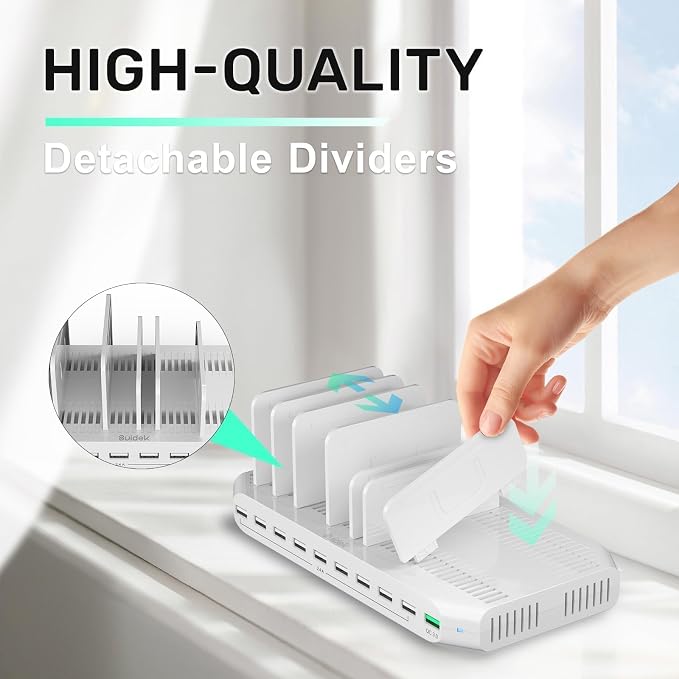 Multiple Device USB Charging Station, 10 Ports Charging Station - Image 3
