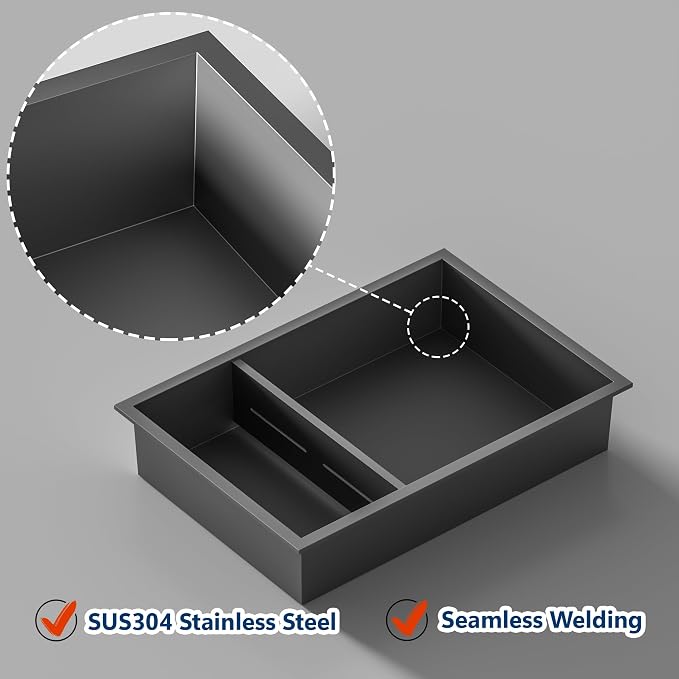 Stainless Steel Shower Niche 18" X 12", No Tile Needed Wall Niche Double Shelves - Image 6