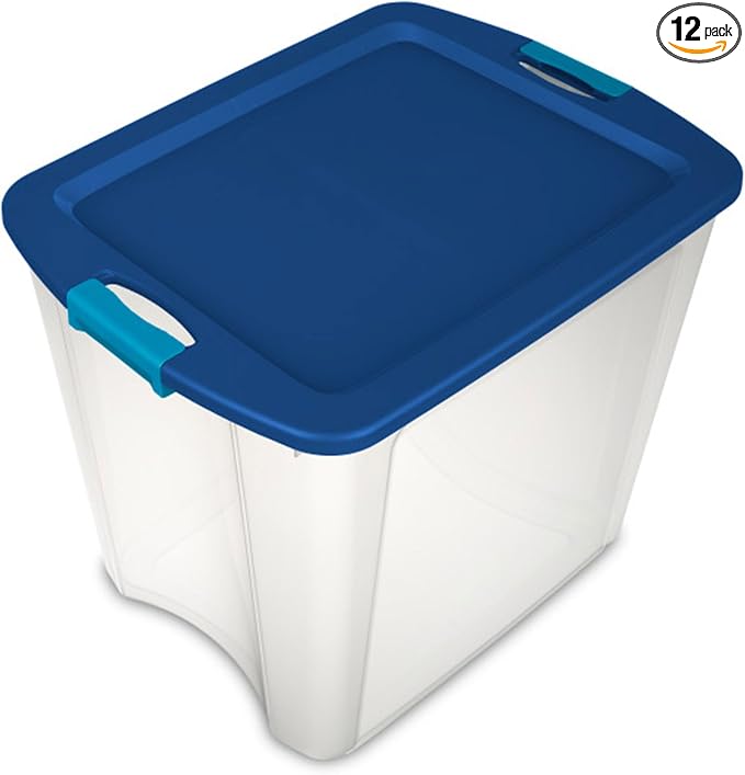 Sterilite 12-Pack Latch and Carry, 27 Gallon by Sterilite