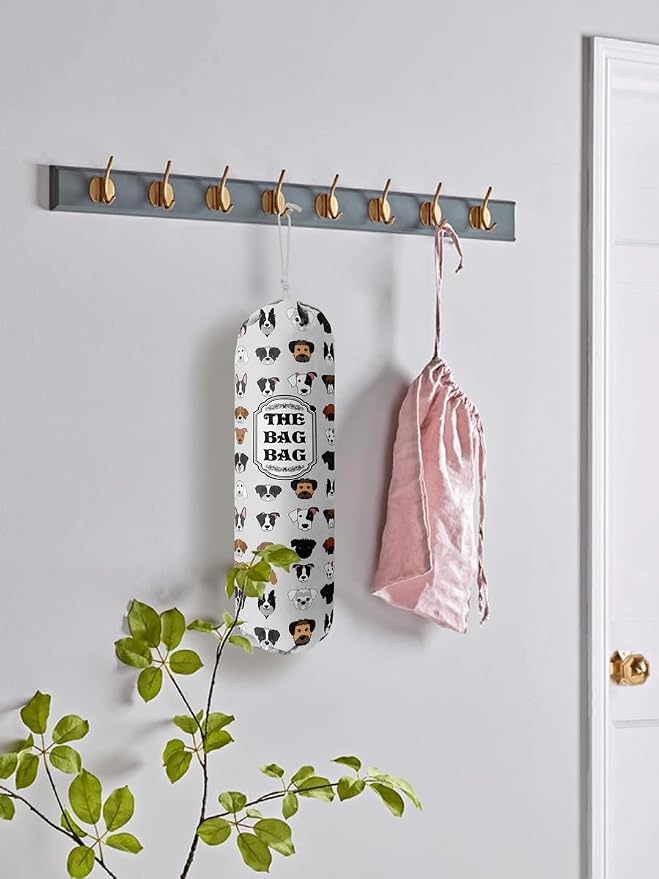 Grocery Bags Holder Organizer For Shopping Bags, Wall Mount Plastic Bags - Image 5