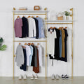 Industrial Pipe Clothing Rack Wall Mounted, Heavy Duty Hanging Clothes Rack by EDCB
