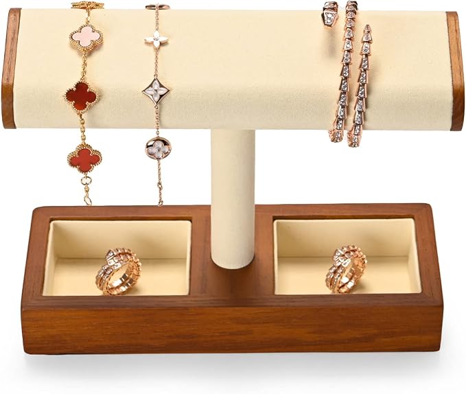 Oirlv Solid Wood Watch Display Stand T-bar Watch Stand - Image 7