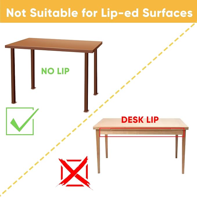 2 Pack Under Desk Hanging Shelf Drawer Organizer, Attachable Plastic Hidden - Image 7