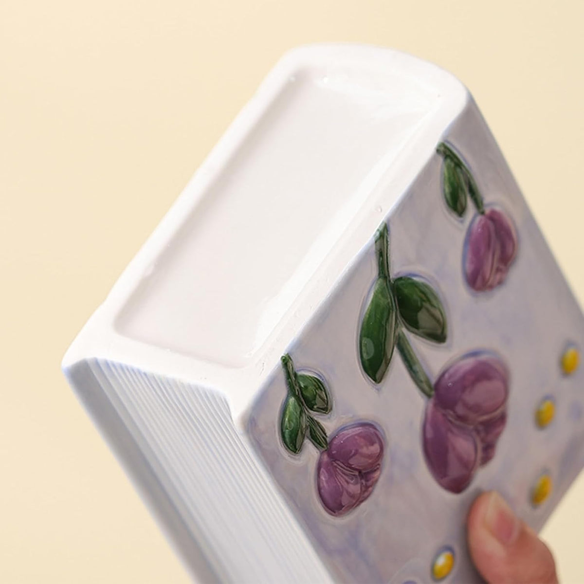 Book Vase Flower Pencil Cup Pen Holder For Office Desk Decorative