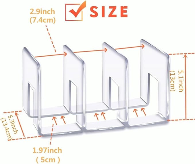 LUGUNU Clear Acrylic Purse Organizer - Image 3
