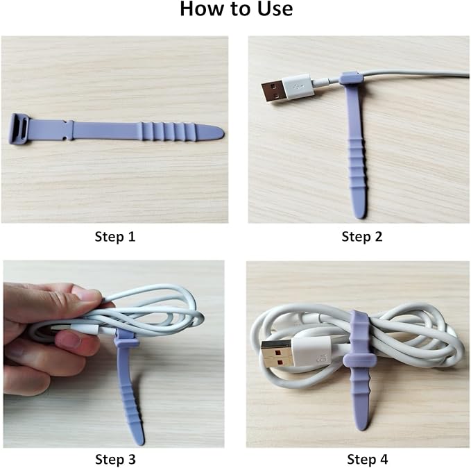 Silicone Zip Ties, Reusable Zip Ties, Rubber Cable Ties Straps - Image 6