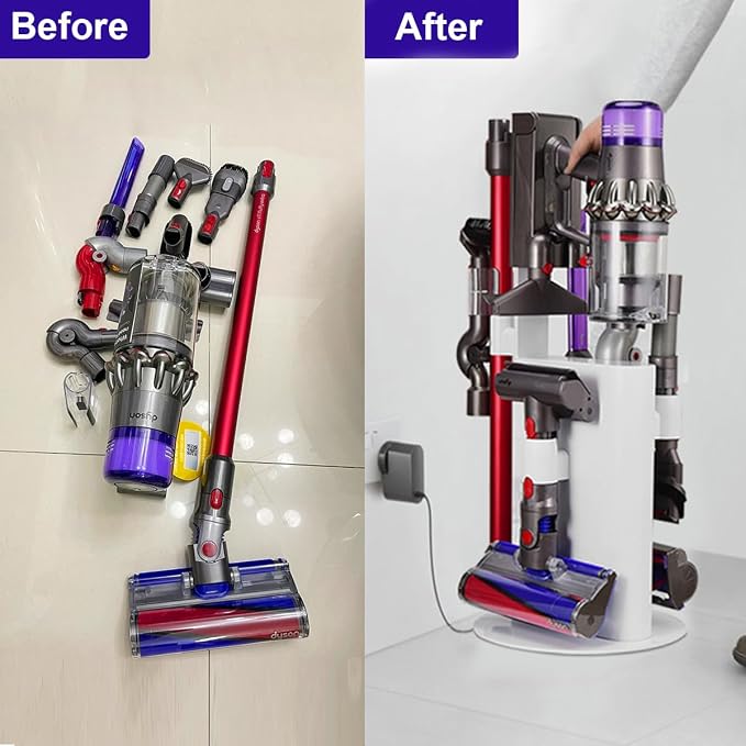 Vacuum Stand Holder for Dyson V15 V11 V10 V8 V7 V6 Cleaner, Stable Metal - Image 5