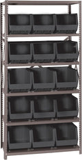 Quantum Storage Systems QSBU-260BK Giant Open Hopper Steel Shelving System by QuantumStorageSystems