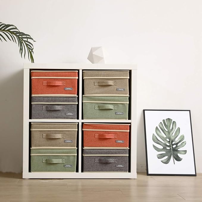 YueYue 4 Pack Small Fabric Storage Box - Image 4