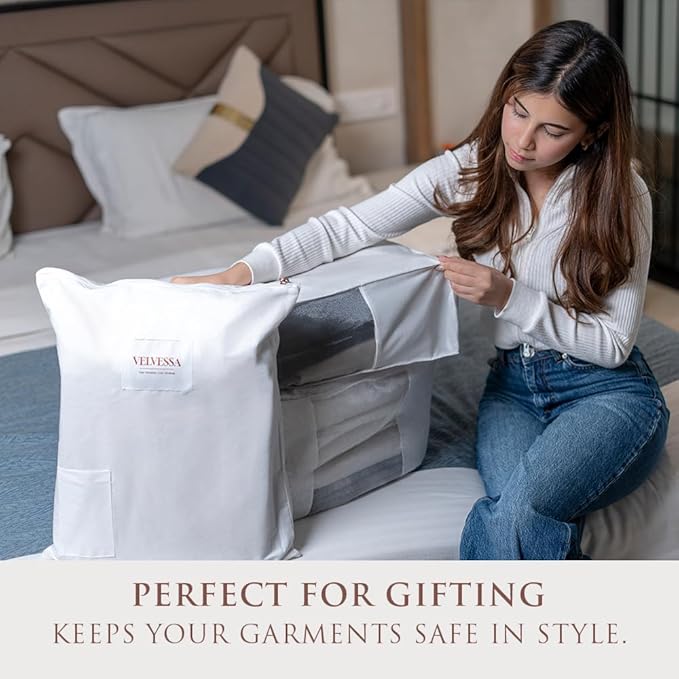Cashmere Sweater Storage Bags | PACK OF 2 |Breathable & Washable Sweater - Image 5
