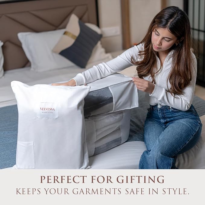 Cashmere Sweater Storage Bags | Pack of 4 |Breathable & Washable Sweater - Image 5