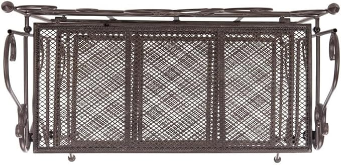 SAFAVIEH PAT5022B Outdoor Collection Torus Unearthed Rust 3-Tier Shelf - Image 6