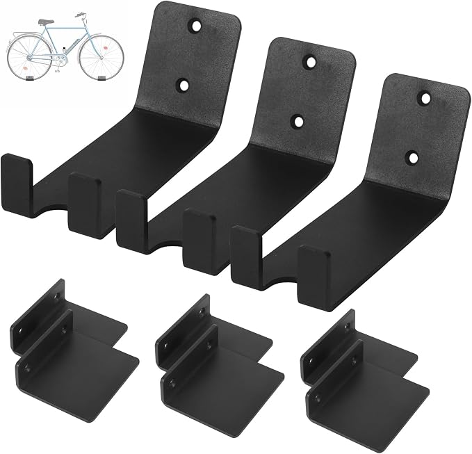 3 Pack Bike Wall Mount Bike Pedal Hanger Wall Mount Bike Hangers Heavy Duty by Ohiyoo