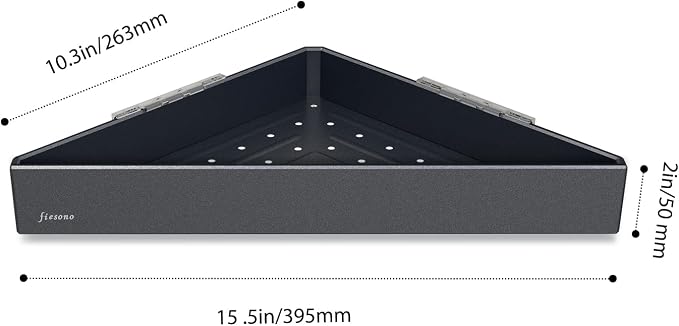 2-Tier Corner Shower Shelves - Image 2