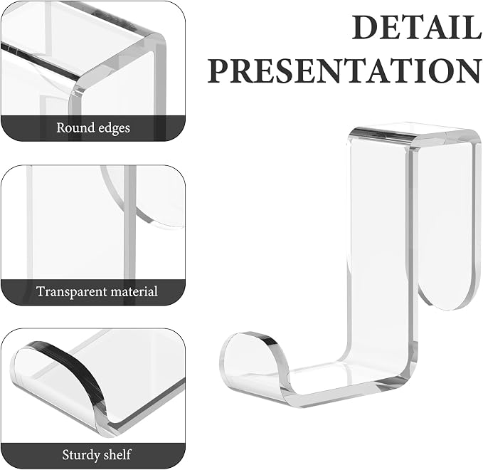 GEEKRIA Acrylic Cubicle Wall Hooks - Image 2