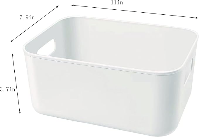Set Of 3 Plastic Storage Bins, Versatile Kitchen Pantry Organization and Storage - Image 7