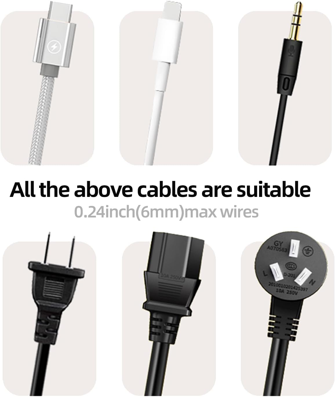 11PCS Cable Management Cord Holder Organizer, Magnetic Cable Clips