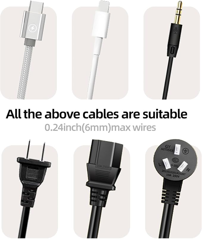 11PCS Cable Management Cord Holder Organizer, Magnetic Cable Clips Adhesive - Image 8