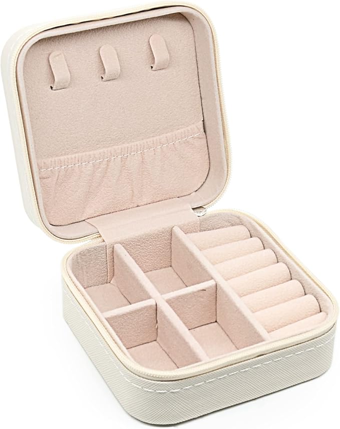 KEINE MARKE Small Jewelry Box, Travel Portable Jewelry Case - Image 2