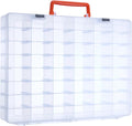 Mini Toy Organizer Box – 48 Compartment Storage Case by Aisle3Essentials