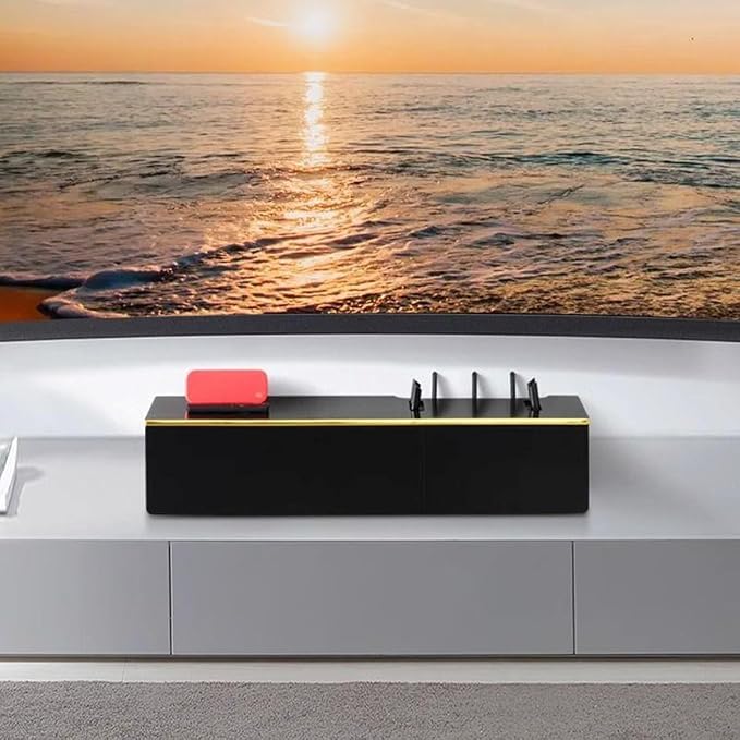 Wall Mounted WiFi Router Hidden Box Storage Cabinet, Router Shelf WiFi Box Hider - Image 8