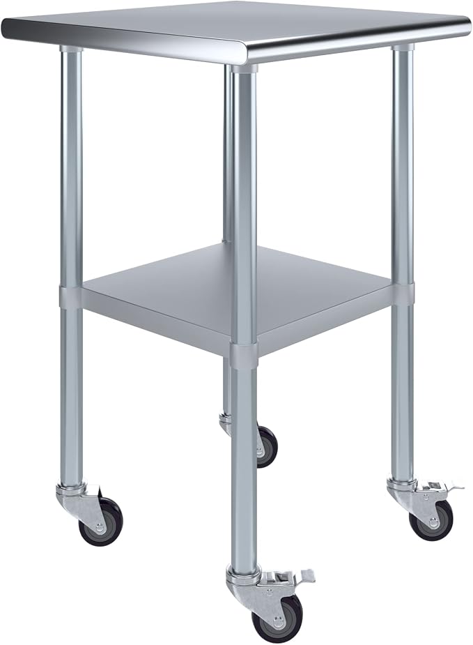 AmGood 24" x 24" Stainless Steel Work Table by AmGood