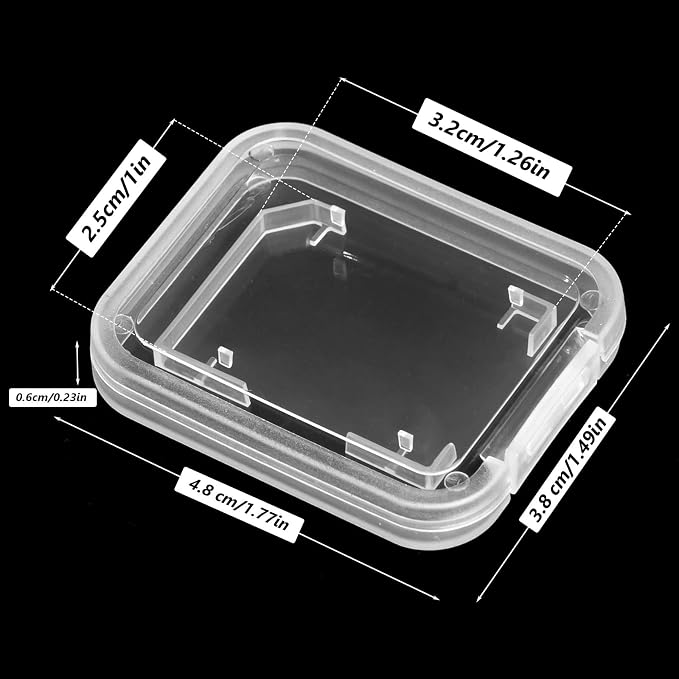 Transparent Standard SD SDHC Memory Card Case Holder Box Storage Boxes - Image 2