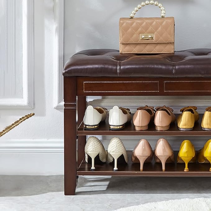 LEILISI Shoe Bench, Storage Rack Organizer - Image 6