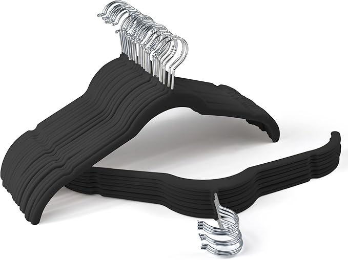 Premium Velvet Hangers 30 Pack by Sishynio