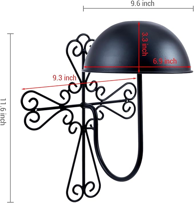 MyGift 2 Pcs Vintage Hat Holder Rack Wall Mount, Helmet and Large Brim Hat - Image 5