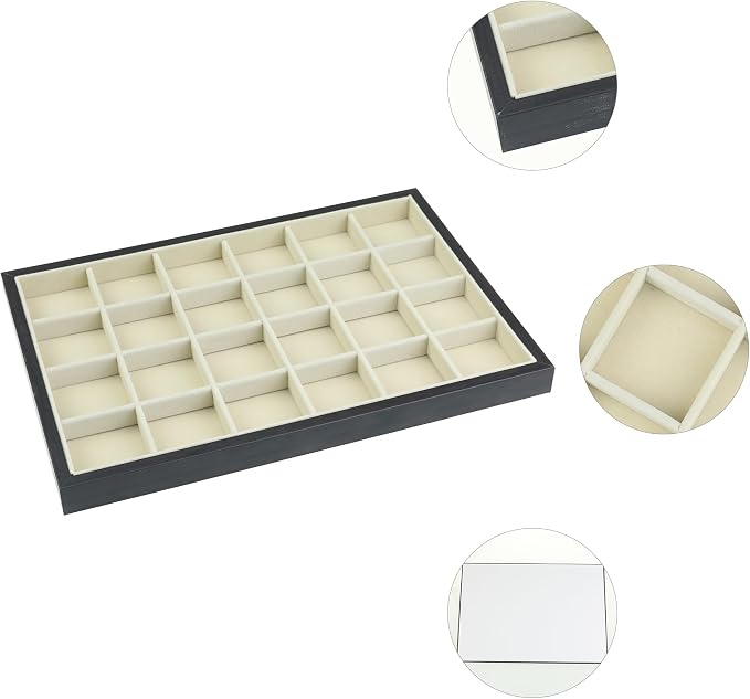 uxcell Velvet Jewelry Organizer Trays - Image 2