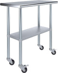 AmGood 18" x 36" Stainless Steel Work Table by AmGood