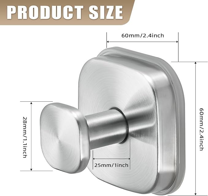 No-Drill Reusable Suction Cup Hooks, Coat Hook - Image 8
