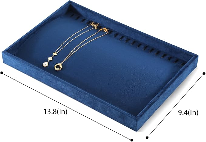 Necklace Storage Tray, Velvet Bracelet Display, Premium Jewelry Organizers - Image 2