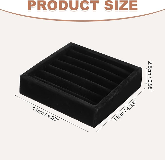 uxcell Stackable Jewelry Storage Tray, Jewelry Tray Drawer Organizer, Small - Image 2