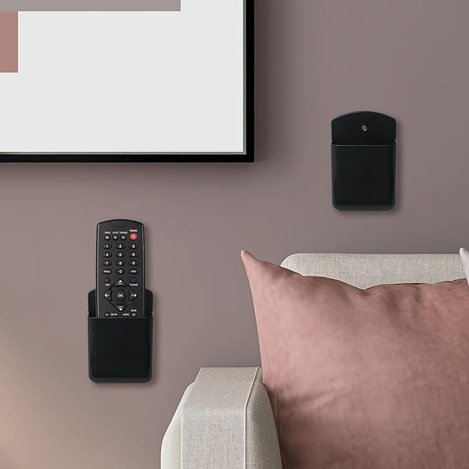3 Pcs Remote Control Holder Wall TV Remote Holder Self Adhesive Marker Holder - Image 4