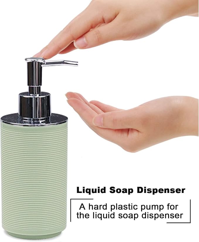 CERBIOR Bathroom Accessories Set Bath Ensemble Includes Soap Dispenser - Image 5