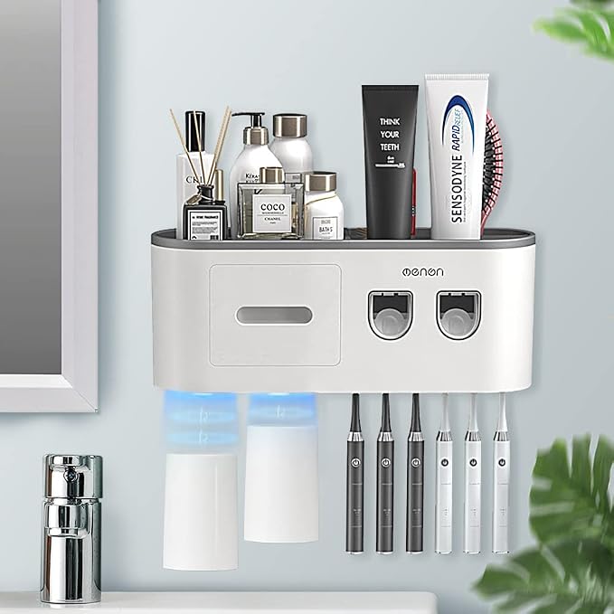 Toothbrush Holders Wall Mounted, Toothbrush Holder by BHeadCat