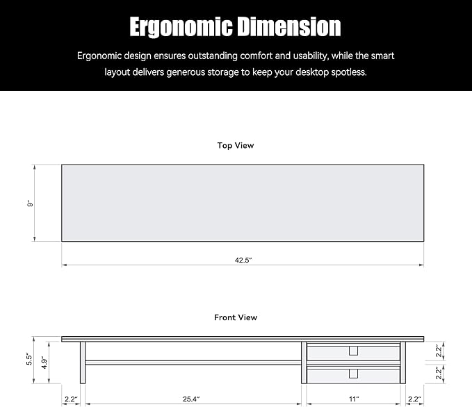 Dual‑Tier Monitor Stand Riser - Image 5