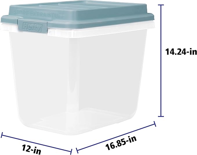 Hefty HI-RISE 32 Qt Stackable Storage Bins - Image 6