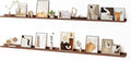 Floating Picture Ledge Shelves for Wall Set of 2, 84 Inches Picture Ledge Shelf by FunMemories