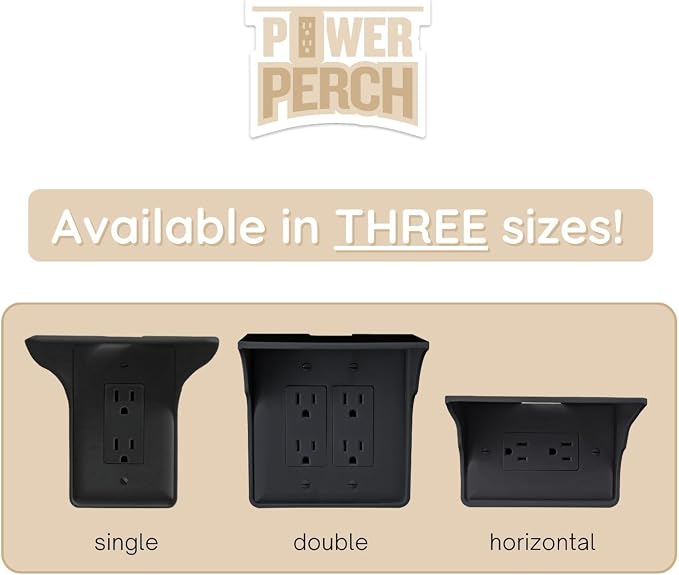 Storage Theory Power Perch Double Wall Outlet Shelf - Image 8